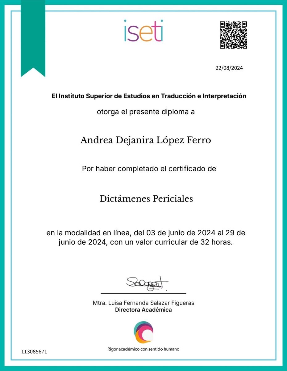 AndyLTraductora's tweet photo. Se necesita de humildad para estar abiertos al aprendizaje y de mucha madurez y templanza para no caer en la soberbia de pensar que lo sabemos todo. Aprendí mucho. Con esto podré cumplir mejor con mi labor de perita ante las autoridades jurisdiccionales. Seguiré estudiando 🤓 https://t.co/t5PVNkiwzQ