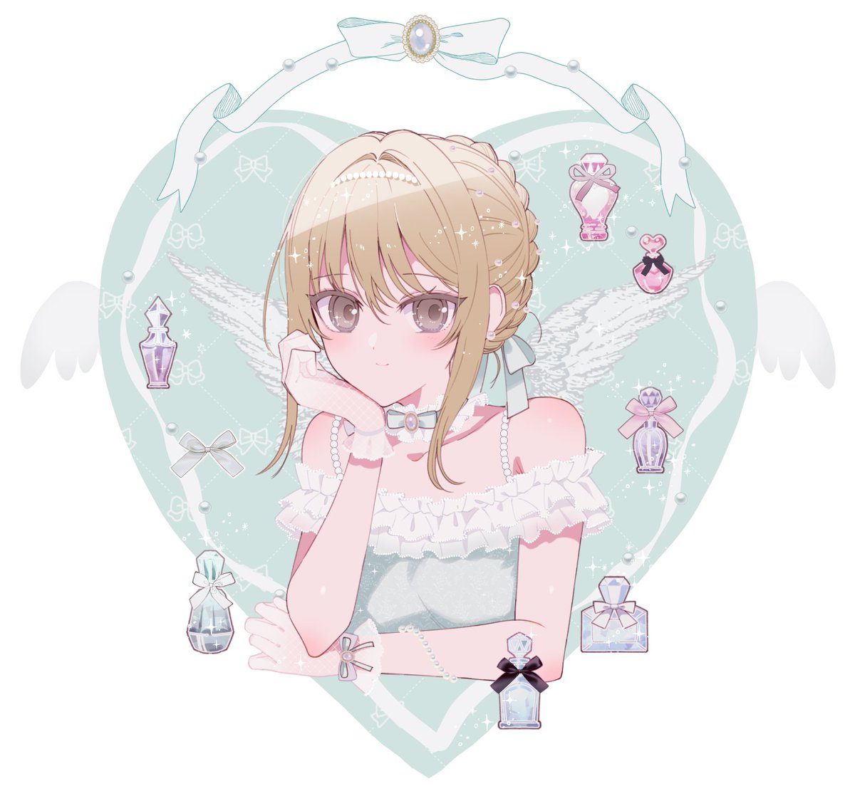 「angel perfume」|赤目🦔Skeb：３件のイラスト