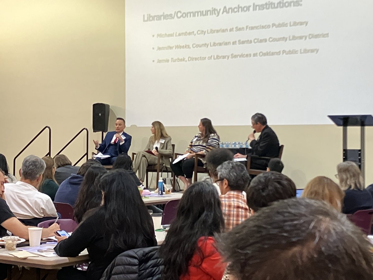 Michael Lambert 玄柏高 (@michaelambert) on Twitter photo Thank you <a href="/SFTechCouncil/">SF Tech Council</a> for hosting the Digital Equity Summit today and featuring the “Libraries/Community Anchor Institutions” panel. It was an honor for <a href="/SFPublicLibrary/">SF Public Library</a> to share the stage with our dear <a href="/sccld/">SCCLD</a> and <a href="/oaklibrary/">Oakland Public Library</a> colleagues. 📚📚📚
#CollectiveImpact #DigitalEquity Thank you <a href="/SFTechCouncil/">SF Tech Council</a> for hosting the Digital Equity Summit today and featuring the “Libraries/Community Anchor Institutions” panel. It was an honor for <a href="/SFPublicLibrary/">SF Public Library</a> to share the stage with our dear <a href="/sccld/">SCCLD</a> and <a href="/oaklibrary/">Oakland Public Library</a> colleagues. 📚📚📚
#CollectiveImpact #DigitalEquity