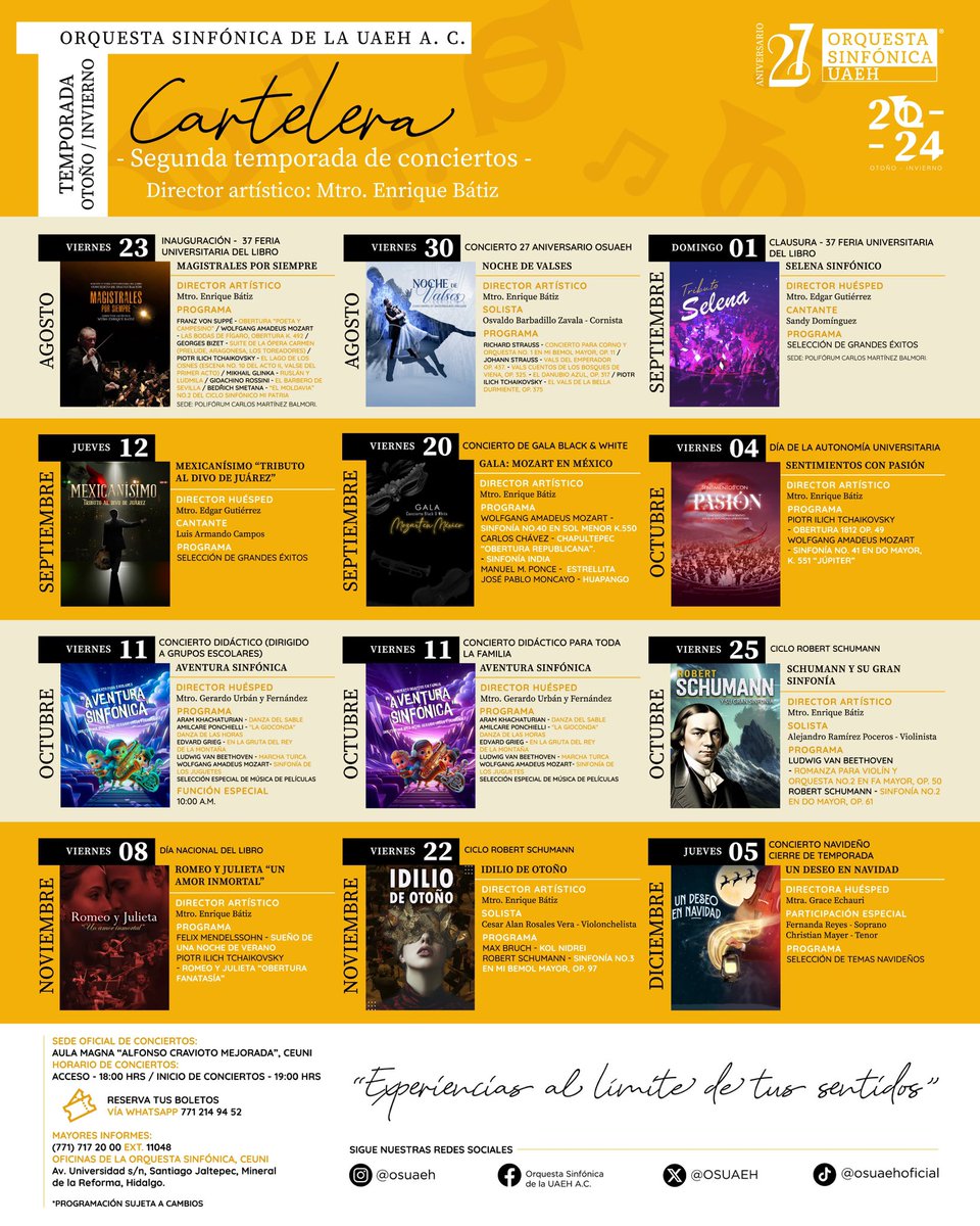 Orquesta Sinfónica UAEH A.C. tweet media