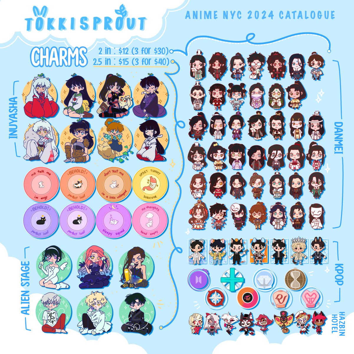 starbbit's tweet photo. 👉👈 I made a catalogue for anime nyc! 
#AnimeNYC #ANYC #catalogue #kpop #danmei #mxtx https://t.co/e69Tl3NpSQ
