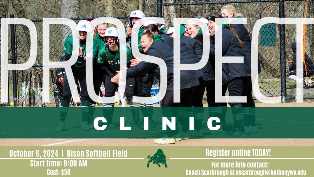 We are hosting our Fall Prospect Clinic on October 6th. Register NOW through our link below!

forms.gle/qNzZXiypRazLeT…