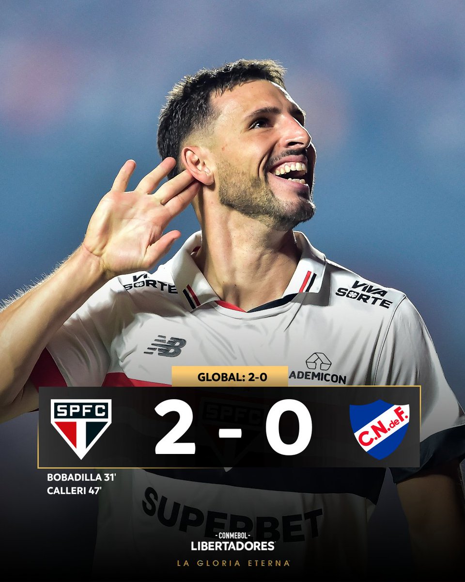 🕯🕯🕯
Increíble!
A seguir prendiendo velas!
Se eliminó el rival cercano!

AHORA a esperar que se cumpla este criterio:

El Campeón de la Libertadores 2024, debe ser 1 de estos equipos:

🇧🇷Fluminense
🇧🇷Flamengo
🇦🇷River

Si se cumple, OLIMPIA clasificará al Mundial de Clubes 2025!