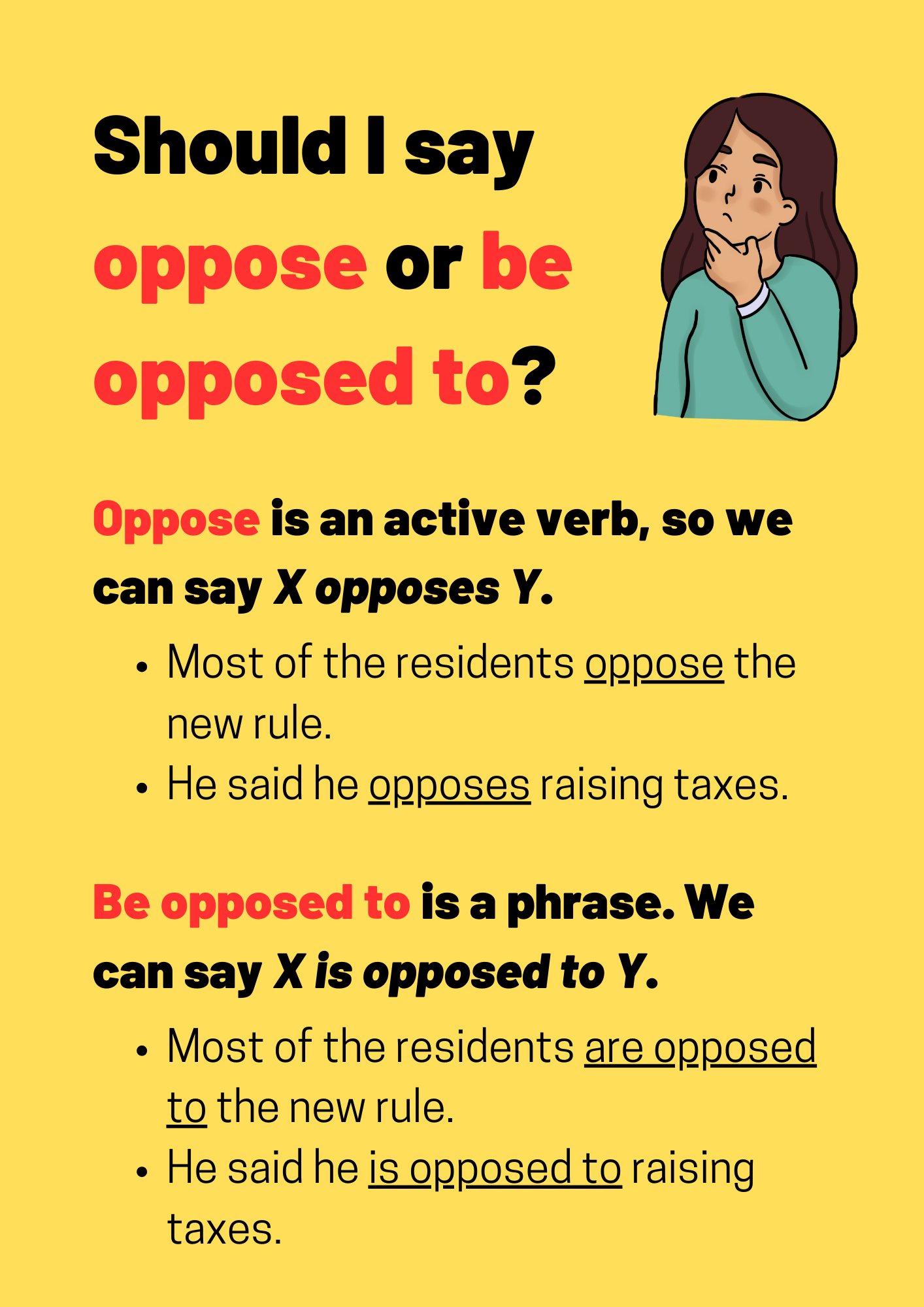 What does opposed mean discount