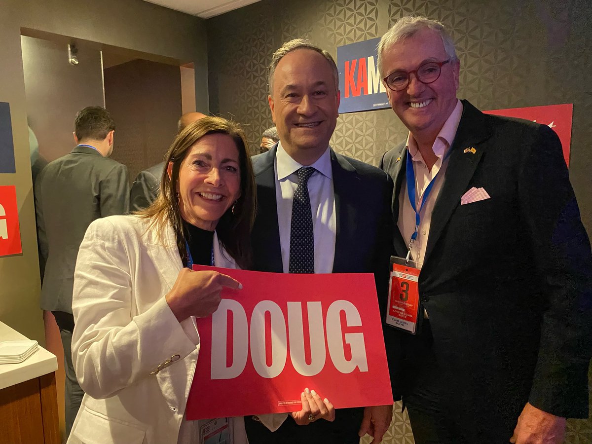 PhilMurphy's tweet photo. We cannot wait to see @DouglasEmhoff become our country’s first ever First Gentleman.

Keep on making Jersey proud, Doug! https://t.co/yzubmh2dVJ