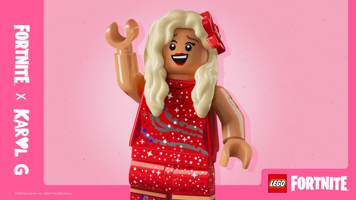 LEGOFortnite_ES's tweet photo. Una superestrella internacional sube al escenario con estilo 🌺.

¡Carolina ya está en la Tienda! https://t.co/nmpnjgwOMf