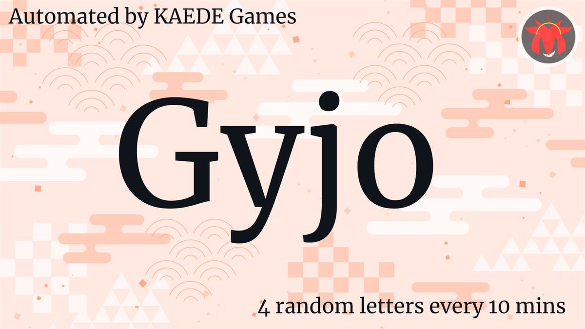 4 random letters every 10 mins tweet media