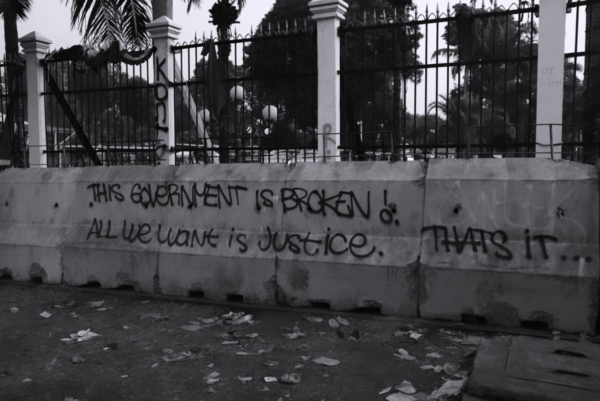 "The Government is Broken! All we want is Justice. That's it..." quote from the protest 22.08.24