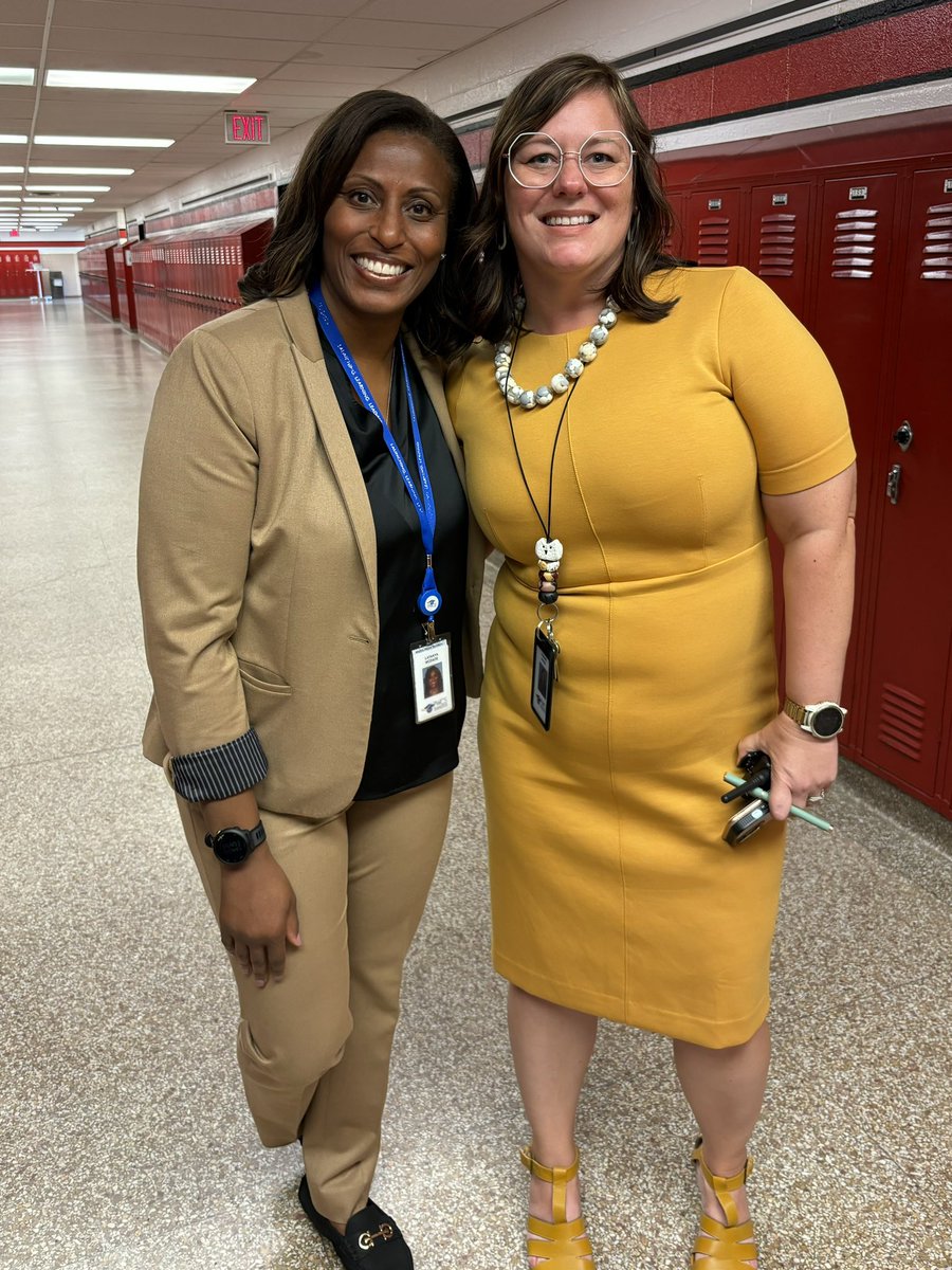 Dr. McDade and Principal Moore, looking good!  Always a pleasure having Dr. McDade in our building. Come back and see us soon! <a href="/LDMcDade/">LaTanya D. McDade, Ed.D.</a> <a href="/PWCSNews/">PWCS</a> <a href="/MrsMoore_262/">Mrs. Rose Moore</a>