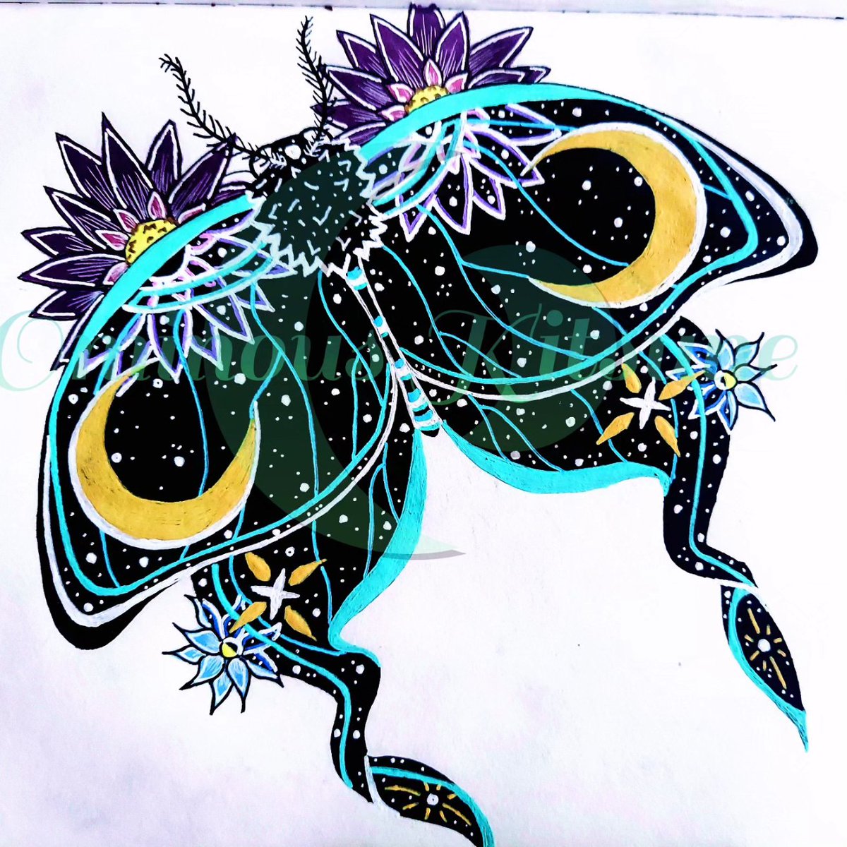 _OminousKitsune's tweet image. ✨️🩵🌌🌙🌌🩵✨️
🌠Lunar Moth for the Starry Soul🌠
Before, After, &amp;amp; Beyond
.
.
.
#moth #lunarmoth #mothart #lunarmothart #cosmicart #cosmicflower #cosmos #cosmosflower #witchydrawing #witchydesign #witchy #witchyart