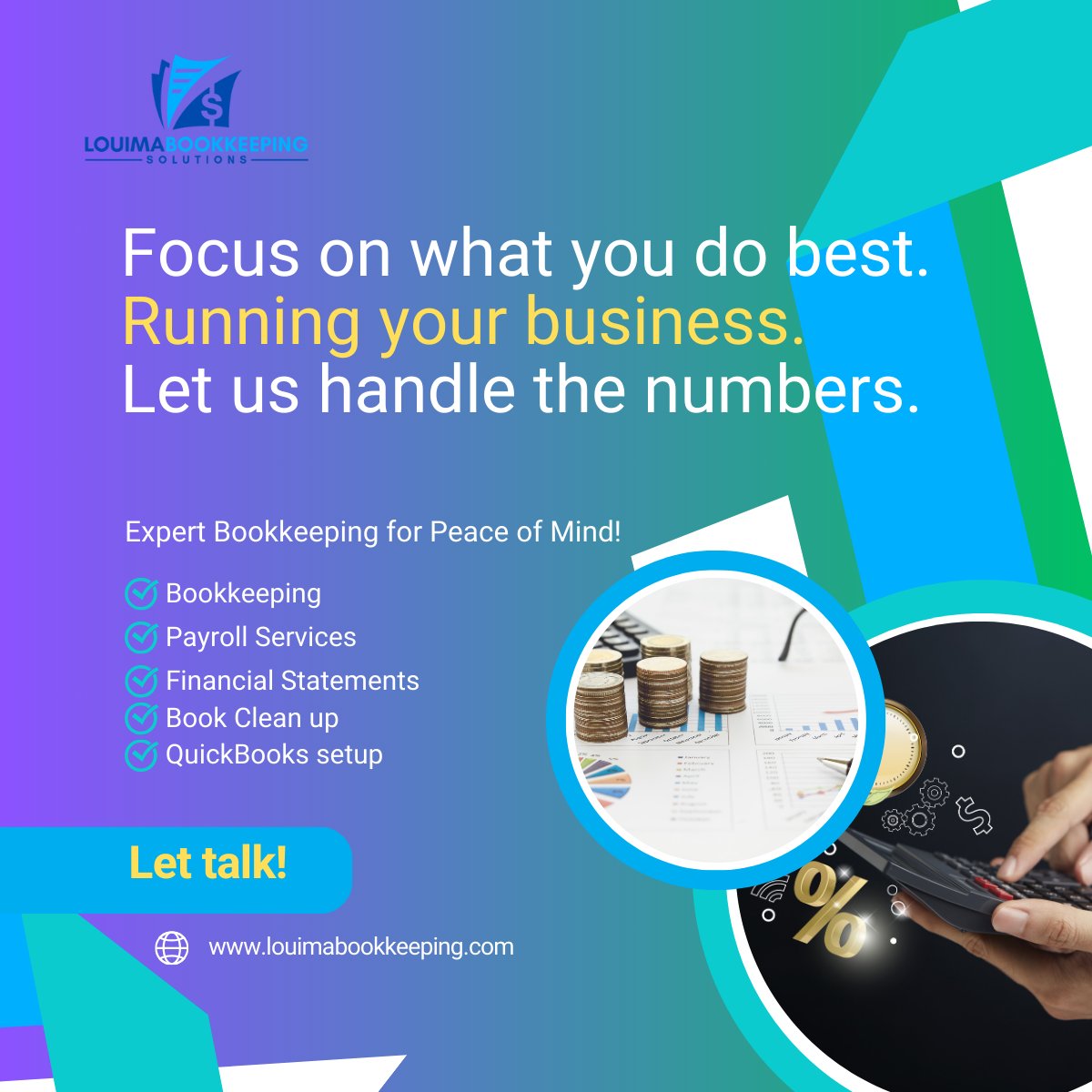 Louima_book_sol's tweet photo. Hiring an experienced bookkeeper removes the guesswork and helps create processes tailored to your business. With expert guidance, your finances are optimized for growth, saving time, money, and energy. Focus on what you do best—running your business. Let us handle the numbers. https://t.co/6RPlNhWzs6