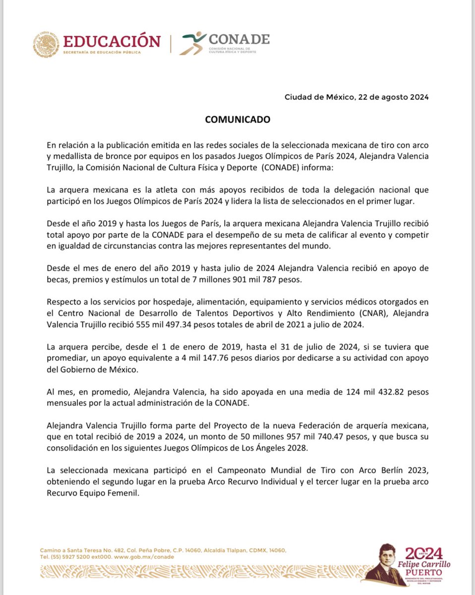 CONADE tweet media