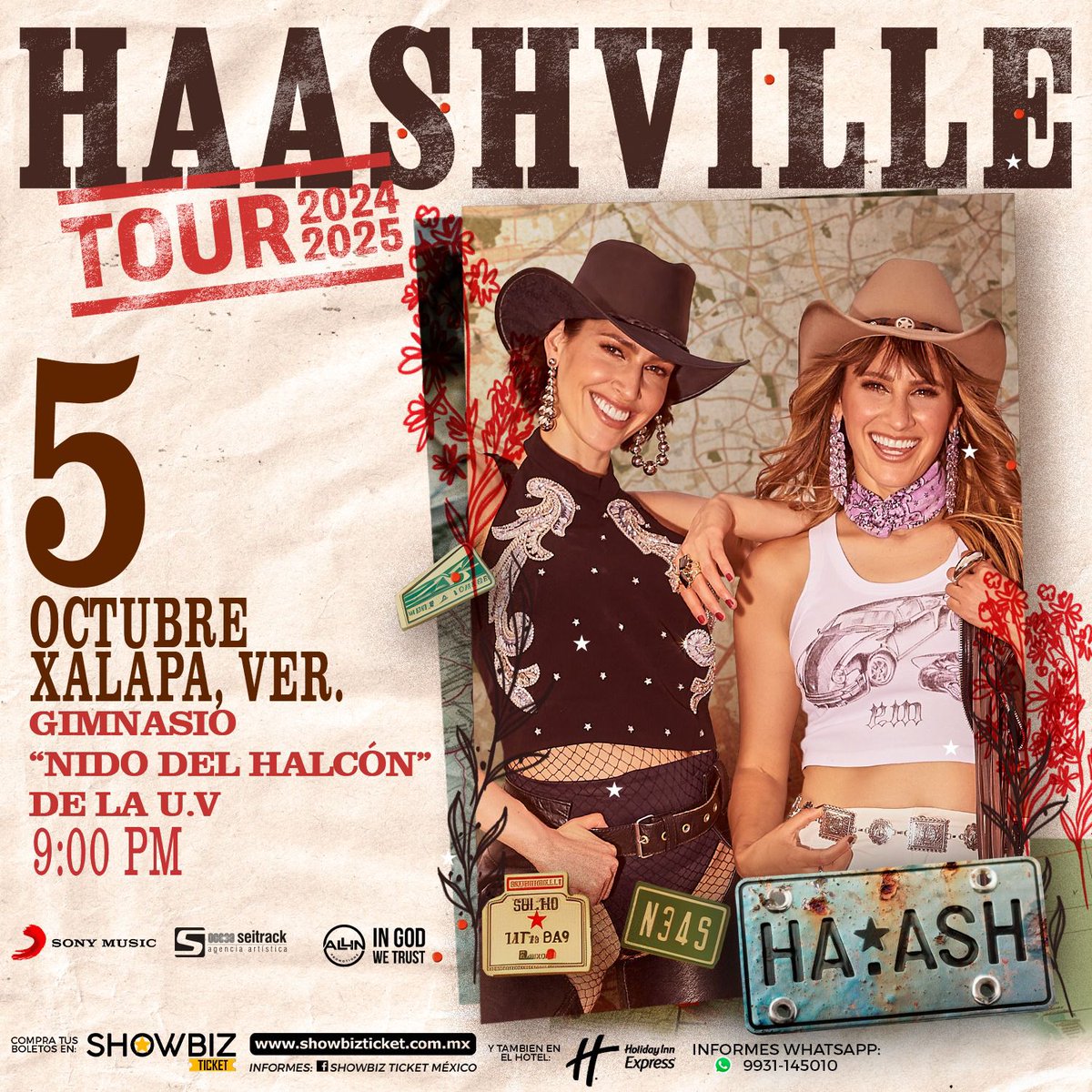 ConciertosMasMX's tweet photo. ¡Bienvenidos a #HAASHVILLE !👢❤️🌵

05 de octubre 2024 | Gimnasio Nido del Halcón Xalapa 

▪︎ Compra Tus Boletos Via: https://t.co/xLdiGK0vdy &amp; Hotel Holiday Inn Express Xalapa 

⚠️ Únete A Nuestro Chat: https://t.co/hWrhIZxnTD

#Xalapa #FCYMMX #GiraHAASHVILLE @haashoficial https://t.co/FXK8j4Tbz7