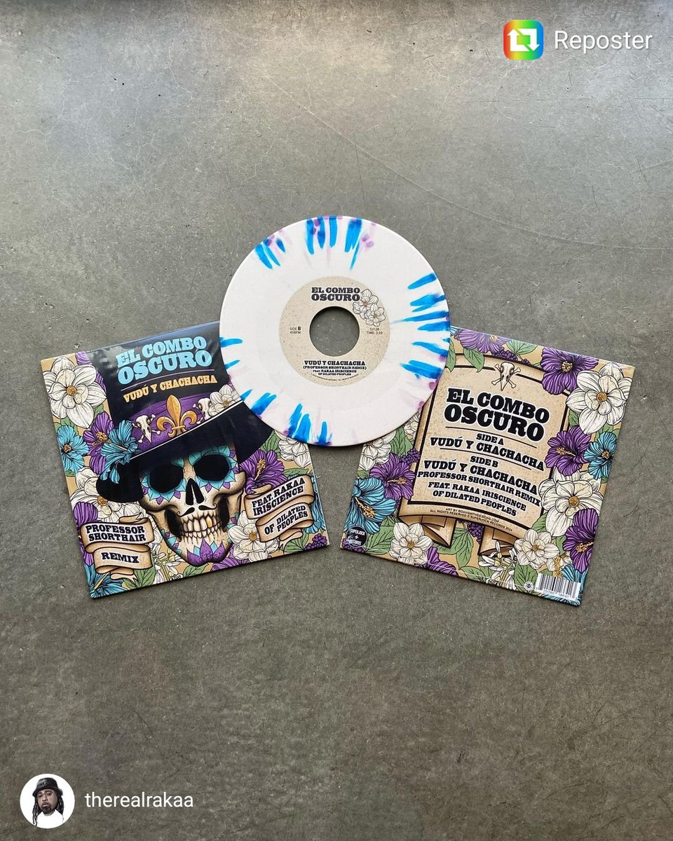 Presale @bandcampsuperjockrecords <a href="/Junorecords/">Juno Records</a> Get you some bone colored w/ violet &amp; blue splatter 45