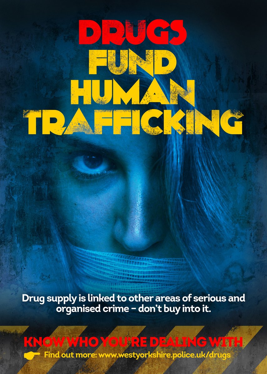 WYP_Contact's tweet photo. The truth behind drugs is that they are linked to violence, child criminal exploitation, Child Sexual Exploitation, Human Trafficking and Modern Slavery, Firearms, and other areas of SOC – drugs have been through a lot before they end up in the hands of the user. https://t.co/xx2J60Q6Jx