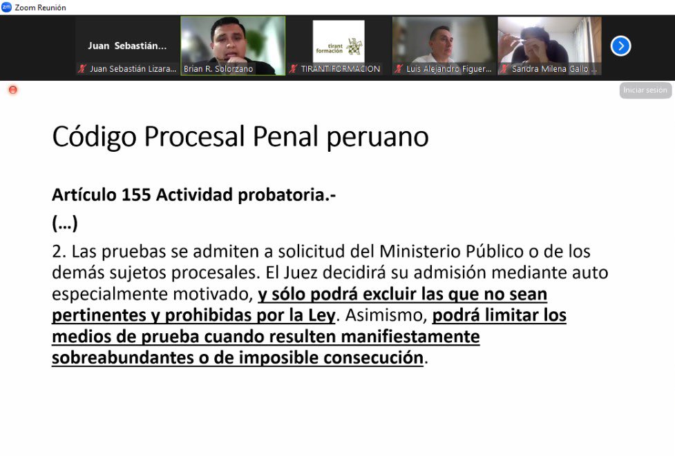 Pabón Abogados & Asociados (@pabonabogados) on Twitter photo En estos momentos: discusiones sobre la admisibilidad de la prueba en:
Materia penal <a href="/BrianLeonel31/">Brian Ragas</a> 🇵🇪
Materia civil <a href="/CUmpierrezBleng/">Camila Umpierrez Blengio</a> 🇺🇾
Diplomado de Razonamiento probatorio
<a href="/TirantColombia/">Tirant Colombia</a> En estos momentos: discusiones sobre la admisibilidad de la prueba en:
Materia penal <a href="/BrianLeonel31/">Brian Ragas</a> 🇵🇪
Materia civil <a href="/CUmpierrezBleng/">Camila Umpierrez Blengio</a> 🇺🇾
Diplomado de Razonamiento probatorio
<a href="/TirantColombia/">Tirant Colombia</a>