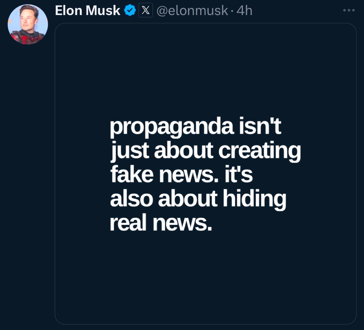 Elon, accidentally explaining the X algorithms.