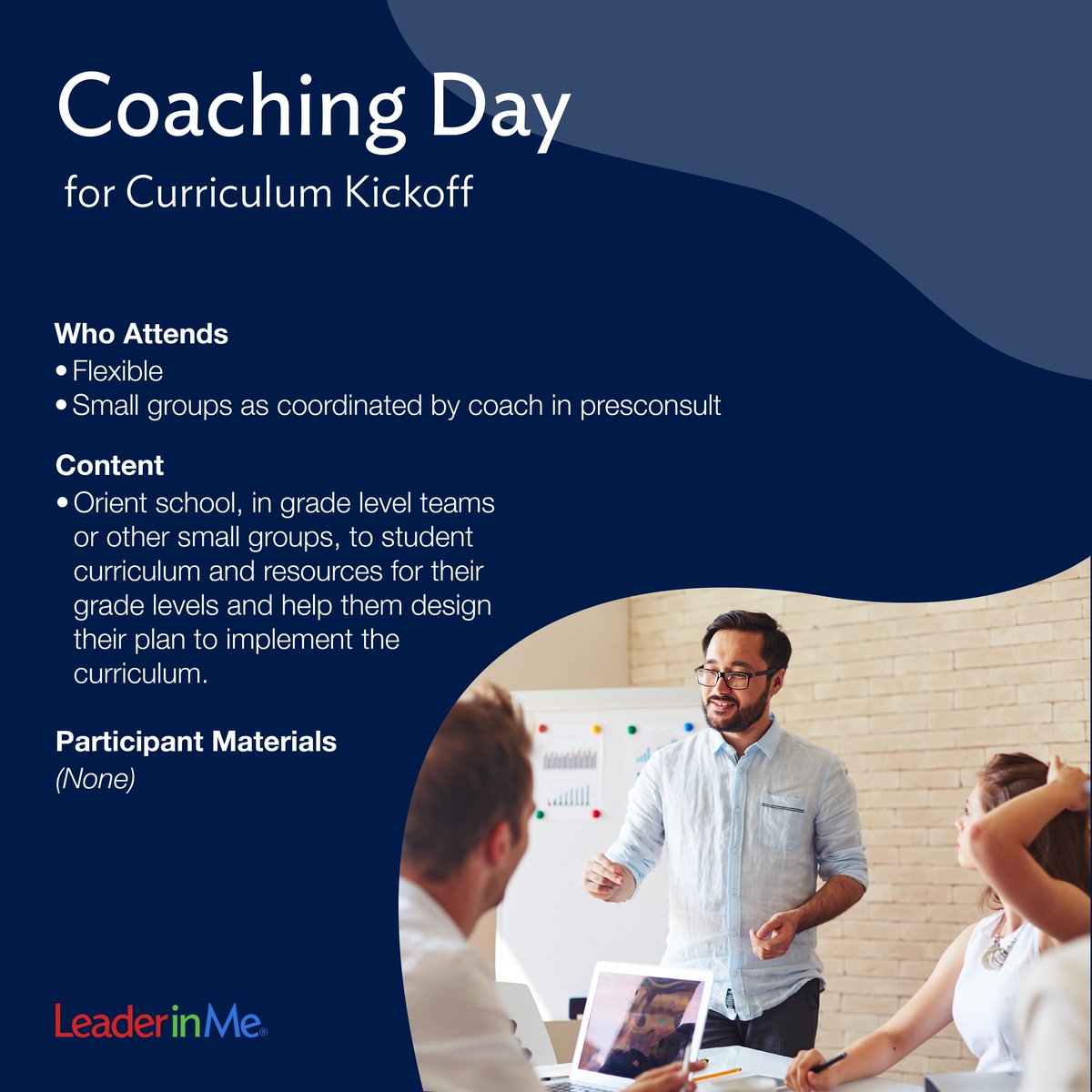 Want to learn more about orienting school to student curriculum and the resources to help design a plan for curriculum implementation? Email us at educate@franklincovey.com to get connected to your local Client Partner!

#LeaderInMe #LiM #CoachingDay #ProfessionalDevelopment