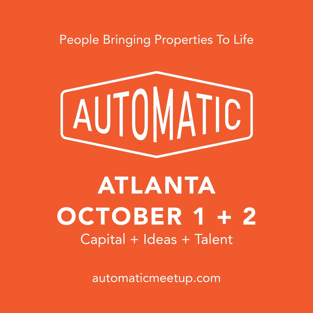 automaticmeetup's tweet image. Imagine getting to spend an afternoon with an industry icon. 

We’re amped to have Jodie McLean, CEO, EDENS join us on October 1&amp;amp;2 in ATL to share her insights on creating wonderful places like Union Market, Mosaic, and RiNo. 

It will be a masterclass from a master. 

If you’re…