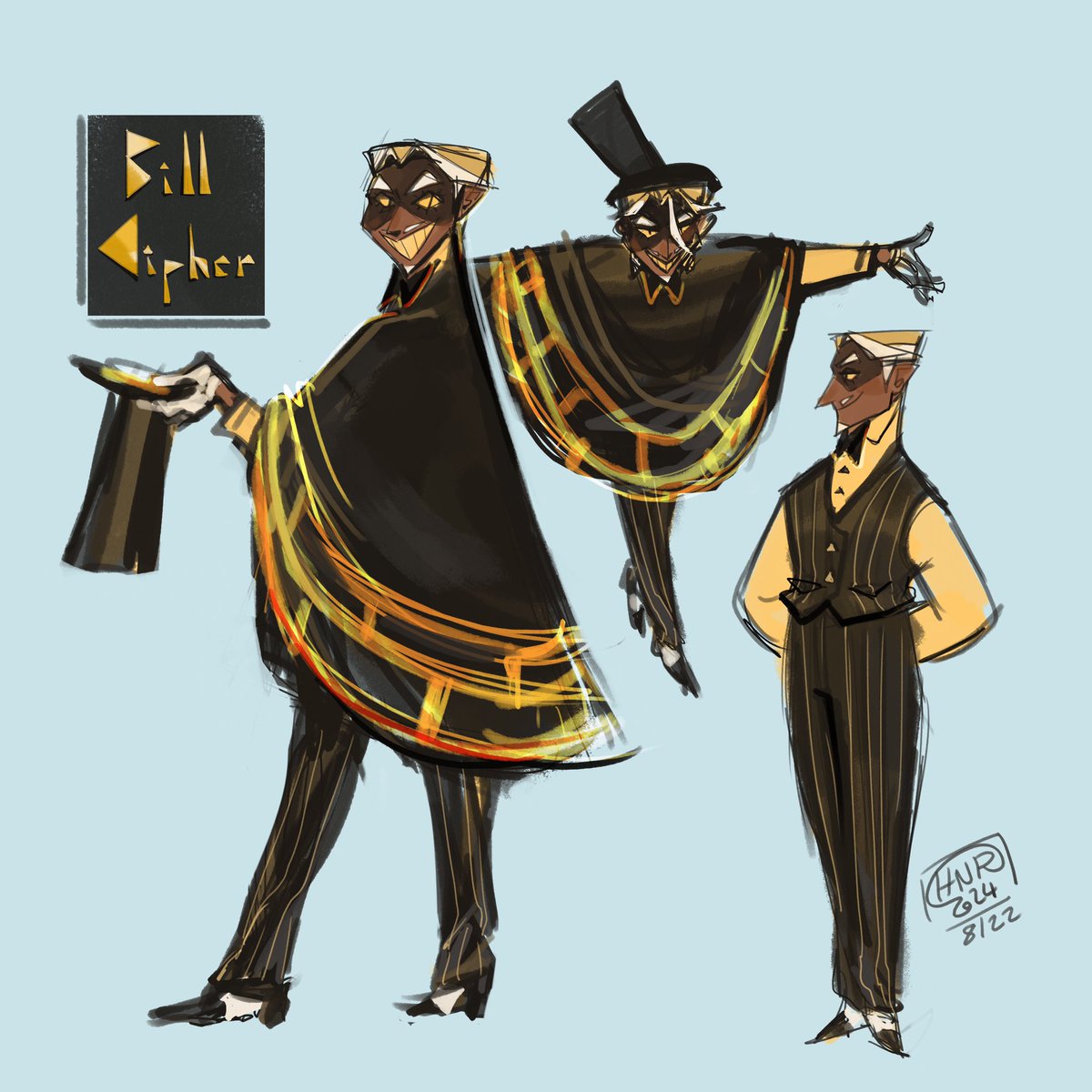 I broke my 6 year long streak today… last time I drew this guy was in 2018.

Anyways, human design for #BillCipher

I- I have no defense for this… colonel sanders bill is real now
#fanart #GravityFalls #characterdesign