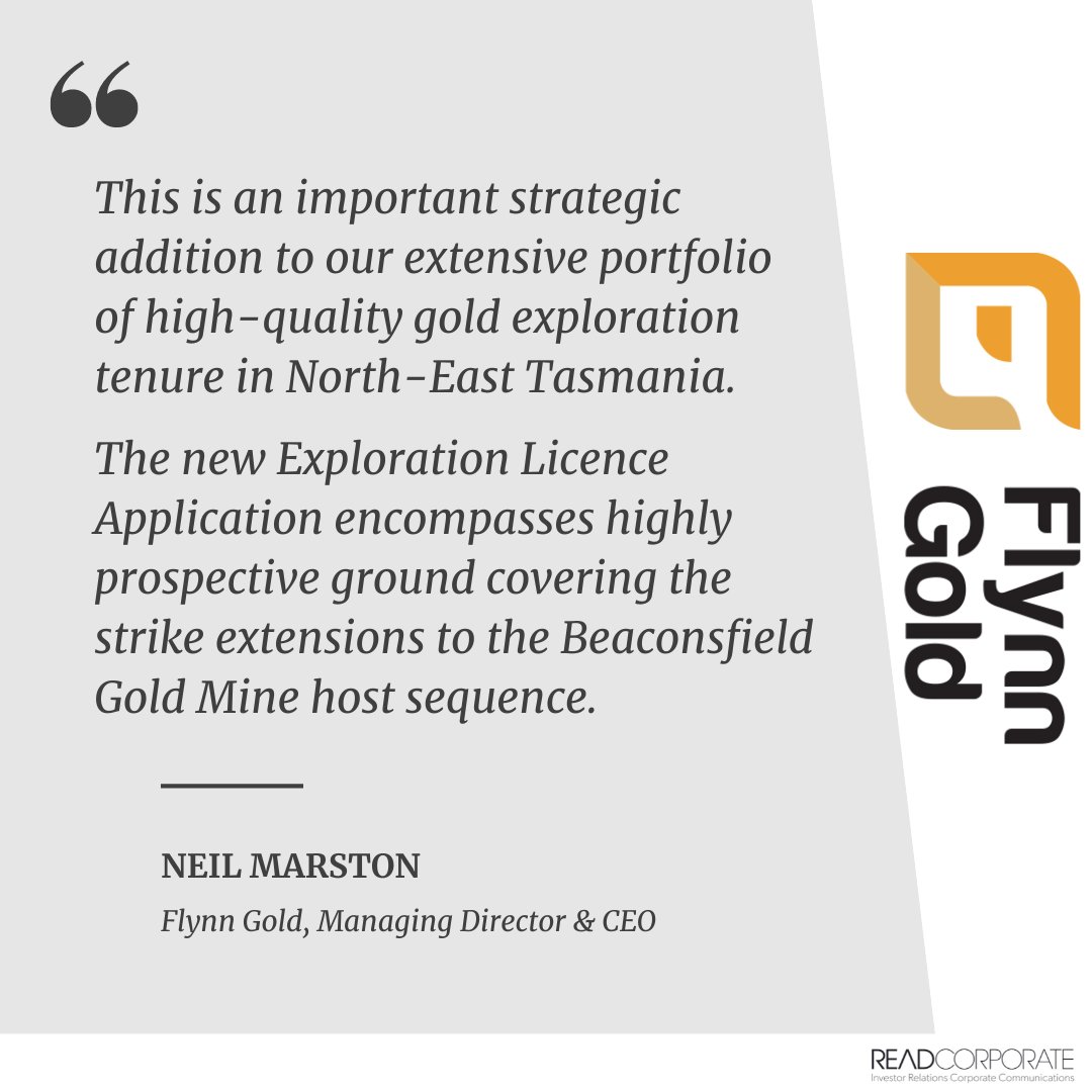 RR_Stars's tweet image. .@FlynnGoldLtd secures strategic addition to its emerging high-grade gold portfolio in NE Tasmania with a strategic new EL application surrounding the historic, 1.8Moz Beaconsfield gold mine.

ow.ly/u4ln50T4Ctl

#FG1 #gold #exploration #Tasmania #discovery #ASX