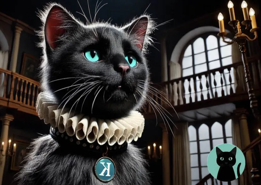 NachotheKat's tweet photo. Feeling purr-fectly regal in this classic setting.🐾🐈‍⬛#CryptoCatTales #NachoThe𐤊at #KRC20 $NACHO $KAS #Kaspa #catwifmansion #fancycat https://t.co/ZWmS7s3C6j