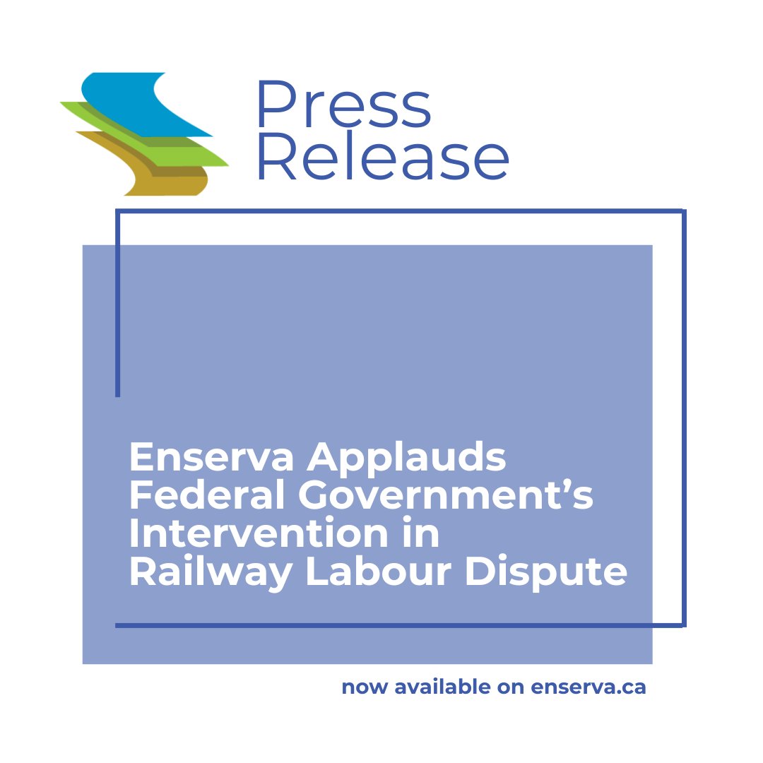PRESS RELEASE // We applaud the federal government’s intervention in the railway labour dispute—a major win for the energy service, supply, and manufacturing sectors. This decisive action reflects the power of collective industry efforts across Canada.

🔗 enserva.ca