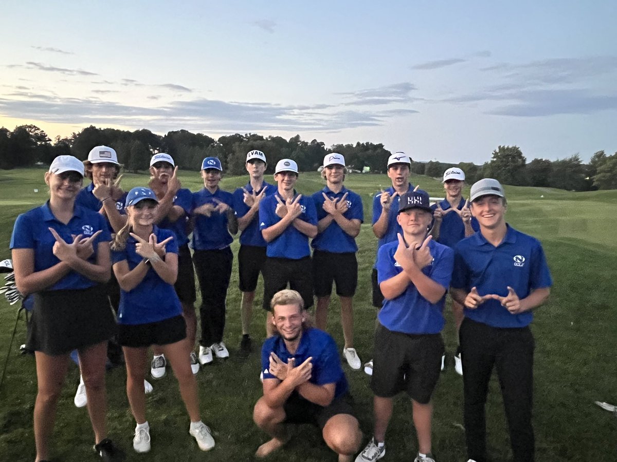 The Blue Eagles Golf Team now (7-0) on the season, soared to another win today against Pocono Mnt. East. Nazareth - 374, Pocono Mnt. East - 405
Top scorers for Nazareth: H. Sparks (72), Z. Novak (74), Z. Miller (75), C. Hoff (76), A. Tarreto (77). All eight golfers shot below 80.