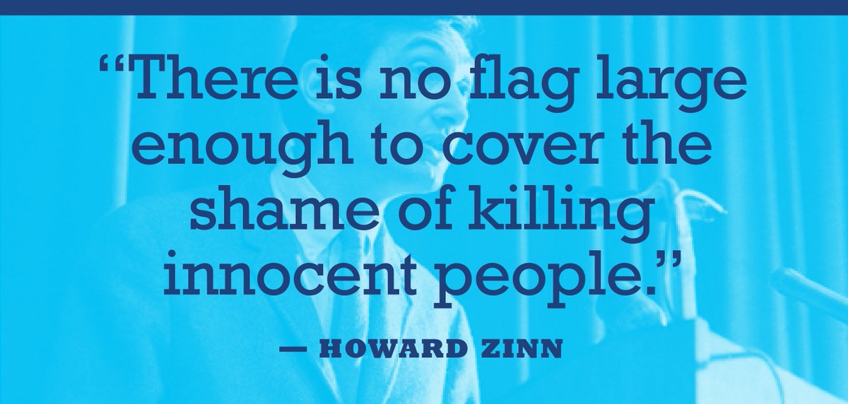 "There is no flag large enough to cover the shame of killing innocent people." — Howard Zinn howardzinn.org

"If you really wanted a ceasefire, you'd just stop sending the weapons. It is that simple." -- <a href="/IlhanMN/">Ilhan Omar</a> More on <a href="/democracynow/">Democracy Now!</a> democracynow.org/2024/8/22/ilha…

#TeachTruth