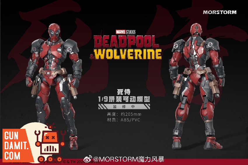 GundamitStore's tweet photo. [Pre-Order] Morstorm 1/9 Deadpool &amp; Wolverine Deadpool
Height: 20.5cm / 8.07‘‘
Scale: 1/9
Full Price Unknown
--------
👇links👇 
https://t.co/xhhzReXkfO

＃Morstorm ＃1/9 ＃Deadpool ＃Wolverine ＃Disney 
＃actionfigure ＃modelkit ＃Gundamit ＃GD https://t.co/3O2uODqf15