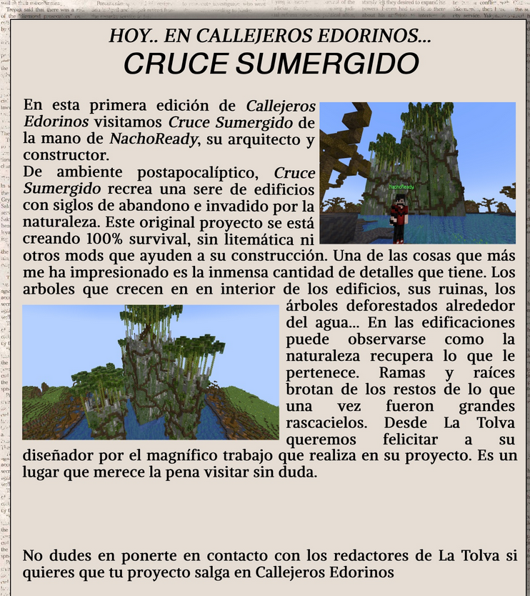 mu_tante's tweet photo. Que orgullo me das @Nacho_Ready_ sales en noticias de LA TOLVA , cada día me gusta mas este @EdorasMinecraft 
es como la vida misma jaja https://t.co/B2AvFuYy8M
