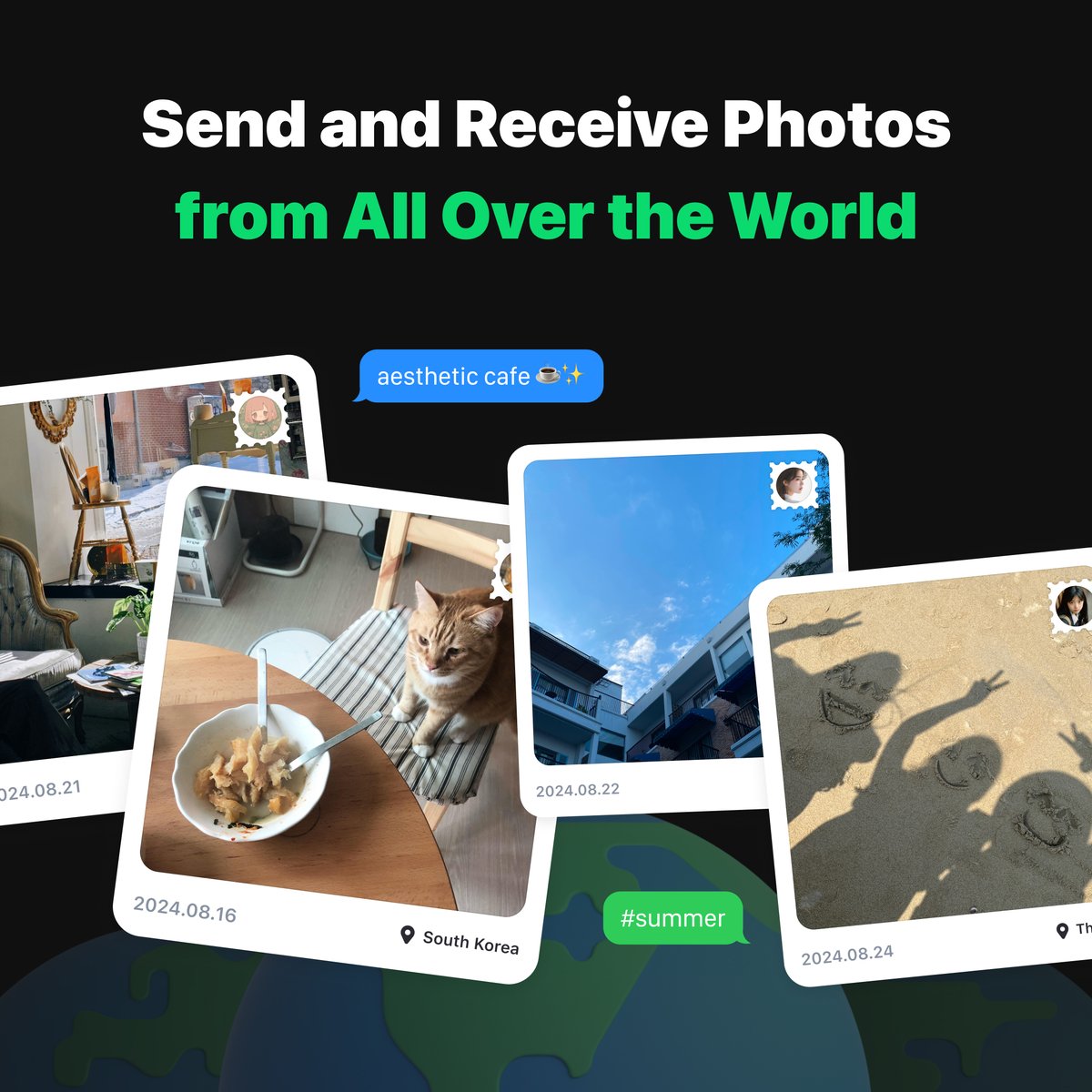 photowidget_ios's tweet photo. 🎉Phost lets you send and receive photos from all over the world🌎
You can share your day as a postcard to someone far away, and get one from someone else!
📬+ receiving postcards in the world will pop up on your home screen.
! Check it out now on the lastest version ! https://t.co/wnobH3WaQi
