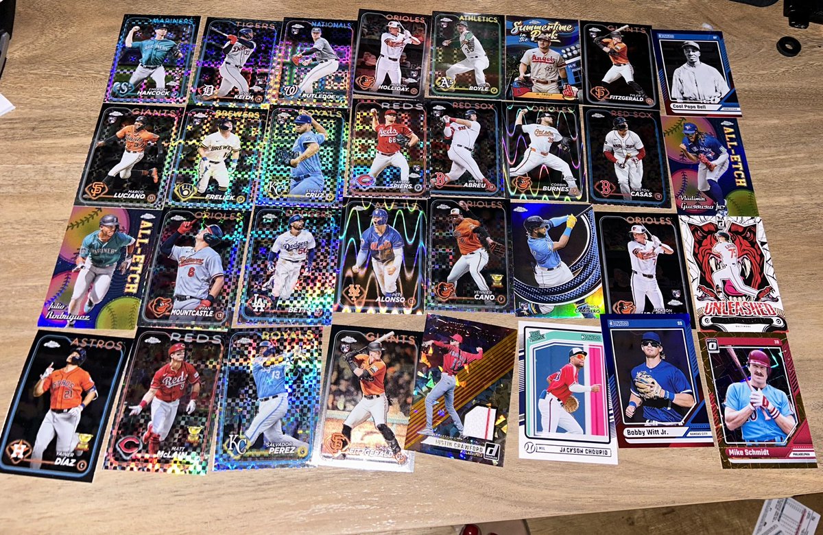 CollectorsCove_'s tweet image. Not quite the Bazoongas we were hoping for, but still some cool finds! Check out these cards from our break. 📦✨ #CardBreak #SportsCards #CollectWhatYouLove @CardPurchaser @Topps @PaniniAmerica @thehobbyjobs"
