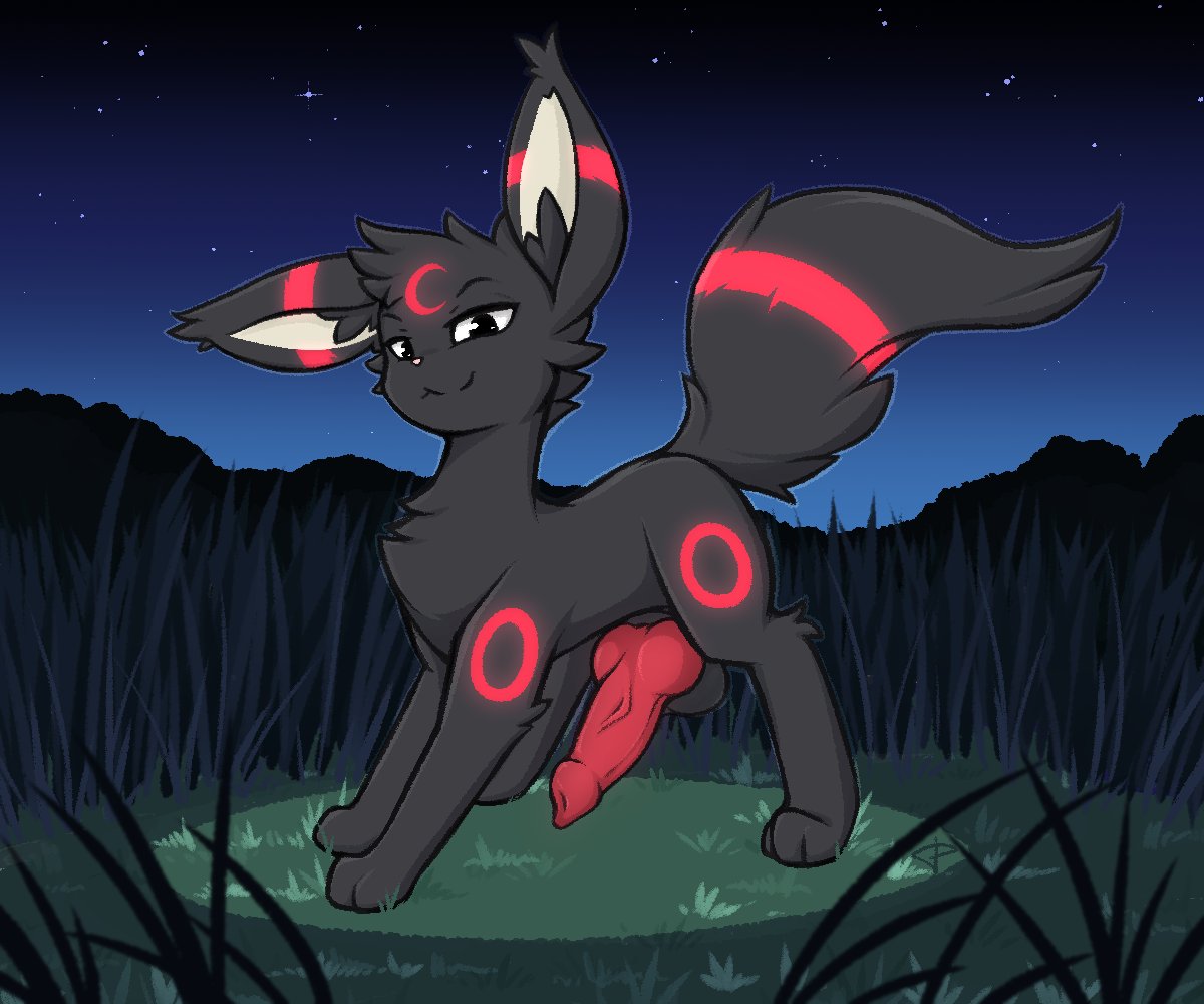 ParooArt's tweet photo. Umbreon encounter!  

comm: @Totalspork
of their cute bre https://t.co/4dCivB6Try