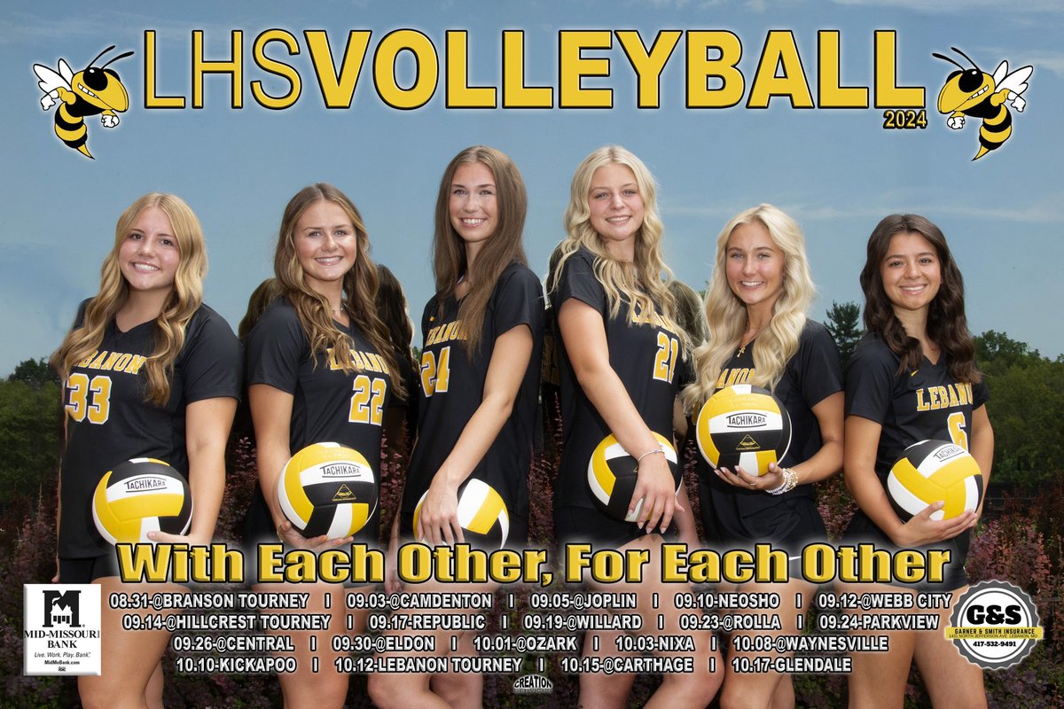“With Each Other, For Each Other” These seniors and their teammates are on a mission to leave their mark.  Thank you <a href="/MidMoBank/">Mid-Missouri Bank</a> &amp; Garner/Smith Insurance for sponsoring our poster schedule. As always, great work from Creation Services. <a href="/wchristianleb/">Will Christian</a>