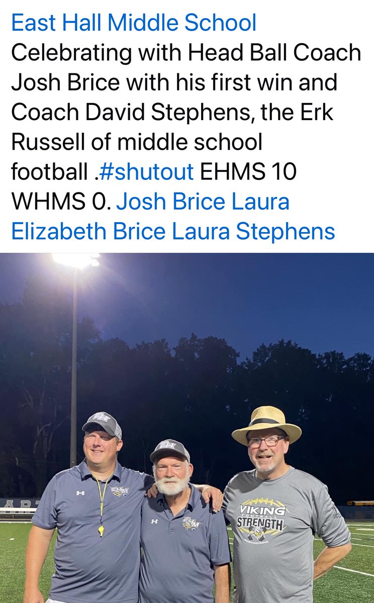 <a href="/EHTouchdownClub/">EH Vikings Football Boosters</a> <a href="/EastHallMiddle/">East Hall Middle</a> <a href="/EastHall_FB/">East Hall Vikings Football</a> <a href="/EastHallHighSp1/">East Hall High Sports</a>
