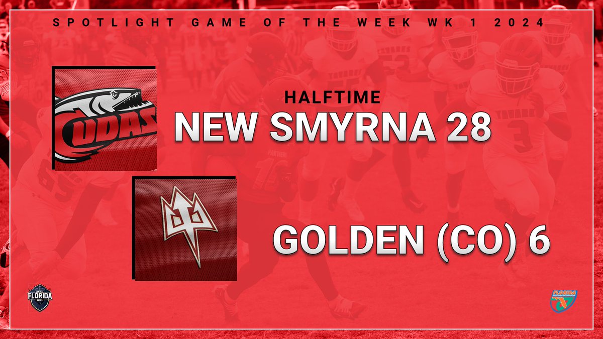 SPOTLIGHT GAME OF THE WEEK 
HALFTIME <a href="/footballCudas/">Barracuda Football</a> LEADS <a href="/DemonsFTBL/">Golden Demons Football</a> BY 3 TDS!

NSB - <a href="/alexanderj2025/">Alexander Johnson 25’</a> 2 pass TDs, rush TD
<a href="/ArmoniSpurlock/">Armoni Spurlock</a> rec TD
<a href="/RemyBrett/">Brett Remensnyder C/O 2025</a> rec TD
<a href="/Ladariu_s/">Ladarius Thomas</a> rush TD

GOLD - <a href="/kalin_hufford/">Kalin Hufford</a> pass TD
J. Dixon rec TD

<a href="/jryancasey/">Ryan Casey</a> <a href="/CoPreps/">CO Prep Varsity</a> <a href="/JeffcoAthletics/">Jeffco Athletics</a>