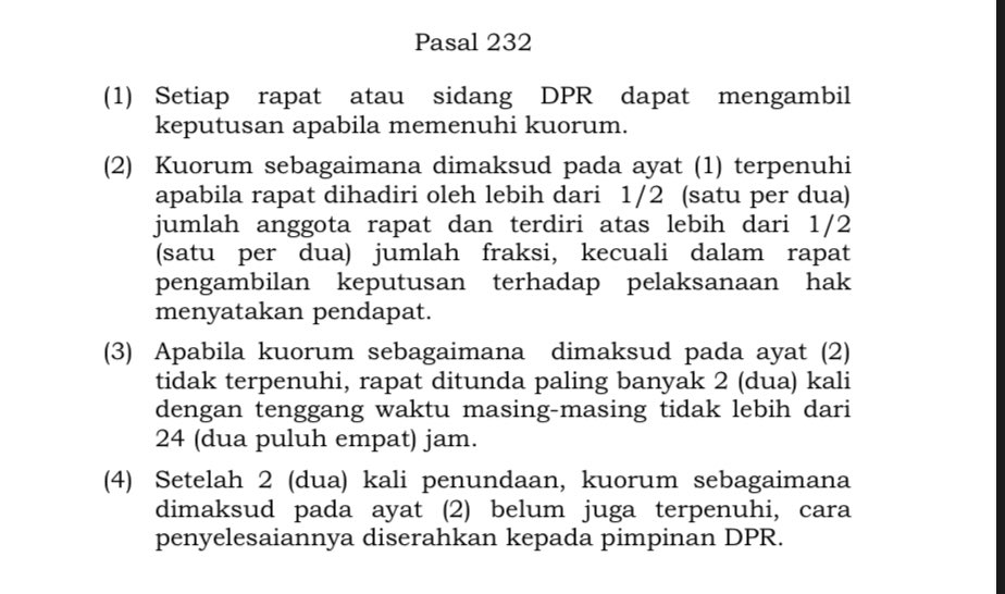 Pakai bahasa bayi: revisi UU Pilkada belum batal sampai pembatalan ditetapkan dalam rapat badan musyawarah DPR RI #DemokrasiDikebiri  #kawaldemokrasi