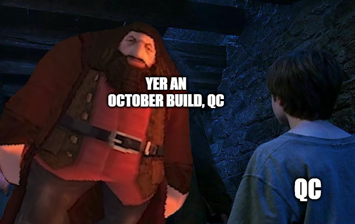PS1HagridBot's tweet photo. PS1 Hagrid is trying to save Quidditch Champions from the inside of the Hut on the Rock! #notmyquidditch #brosb4bots #bringbackoctober https://t.co/Cc8EPTd6En