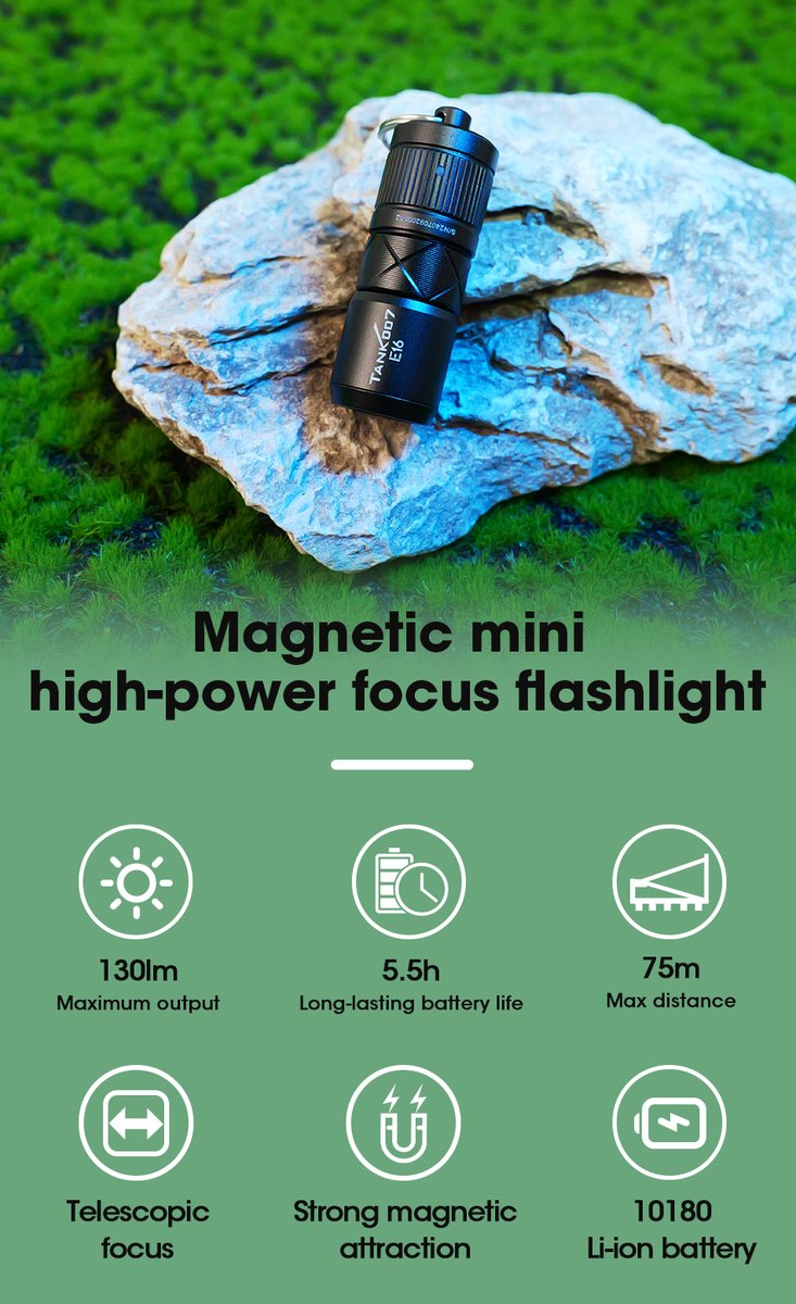 shen_linky65's tweet image. Magnetic mini high-power focus flashlight 
Welcome to our campaign on KickStarter
tinyurl.com/tank007-e16
#tank007 #edcflashlight #miniflashlight #outdoorcamping  #minitorch #ledflashlight