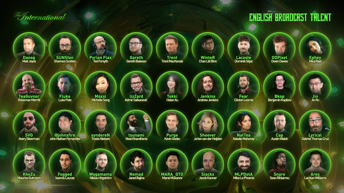 The International 2024 English Broadcast Talent. #TI13 #Dota2