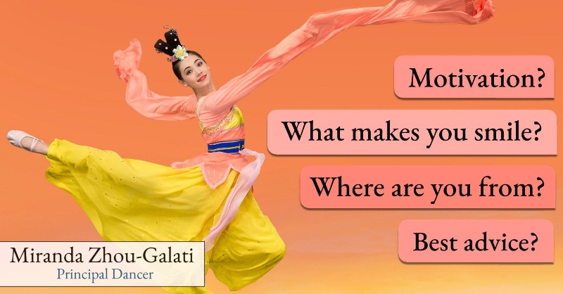 GanJingWorld's tweet photo. Q&amp;A with Principal Dancer Miranda Zhou-Galati

#interview #dancer #artist #life #principaldancer #shenyun