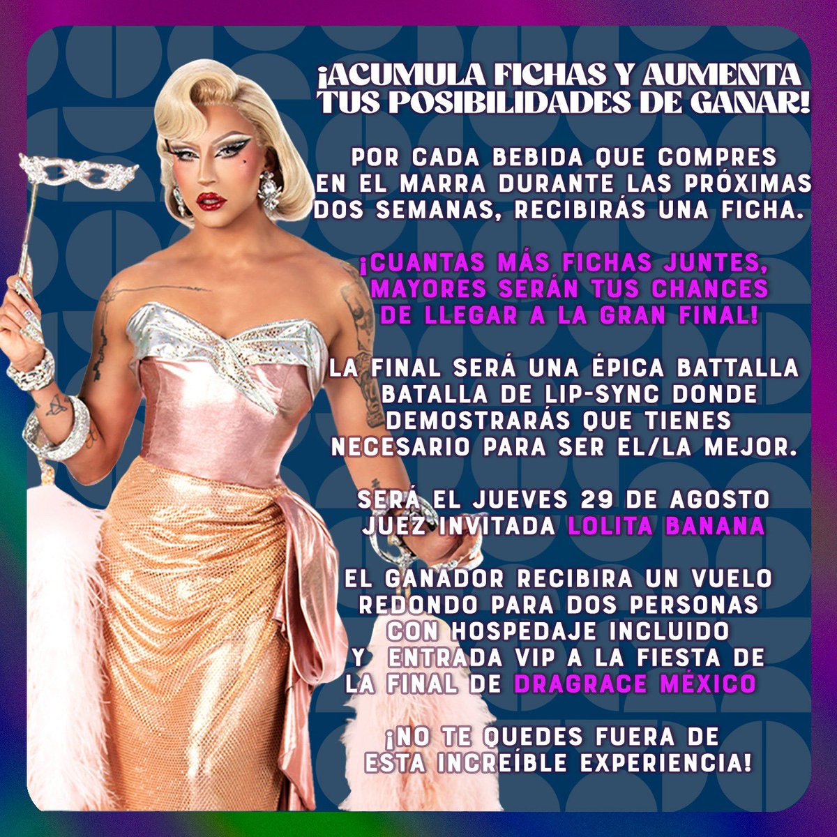 El Marra te lleva todo pagado a la final de Drag Race México 2 ✈️🏨🎟️ sigue la dinámica en Instagram para participar <a href="/elmarrasalon/">El Marra</a>