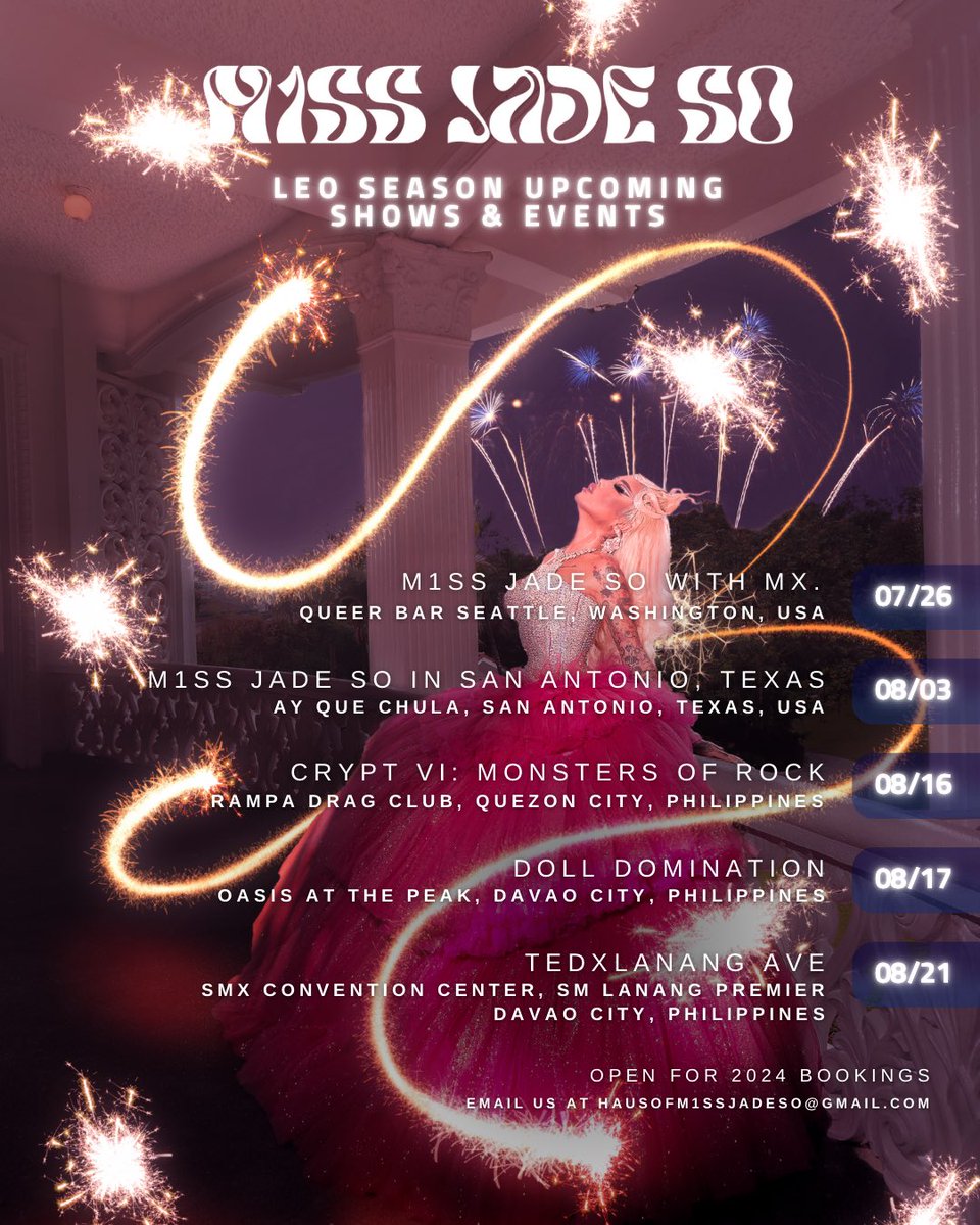 HausOfM1ssJade's tweet photo. Saying good bye and thank you to Leo season! ♌️

We are open for 2024 bookings! 📧
Book @m1ssjadeso at: hausofm1ssjadeso@gmail.com

#M1ssJadeSo
#TeamM1ssJadeSo 
#Goddessafication 
#GoddessaBehavior 
#GoddessaSupremacy https://t.co/ISPdvx6PBc