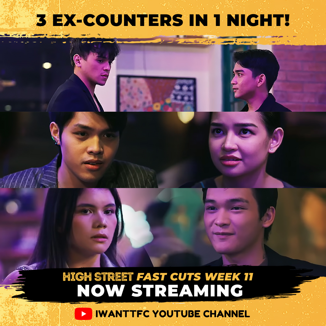 ABSCBN's tweet photo. Old wounds ata ang nag-grand opening sa gabing ‘to 🫣

Catch up on missed #HighStreet episodes FASTER with #HighStreetFastCuts on the iWantTFC YouTube channel! https://t.co/KZalH3RcX5