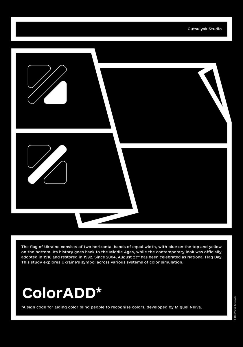 gutsulyak's tweet photo. 5 — #BlueYellow #Posters explore #Ukrainian identity through individual interpretations of the state #Flag. The series delves into the search for a new #Ukraine and its place in the modern world. When no colors are left, the Ukrainian flag is still waving. 💙💛 #StandWithUkraine https://t.co/tRc2BADH5j