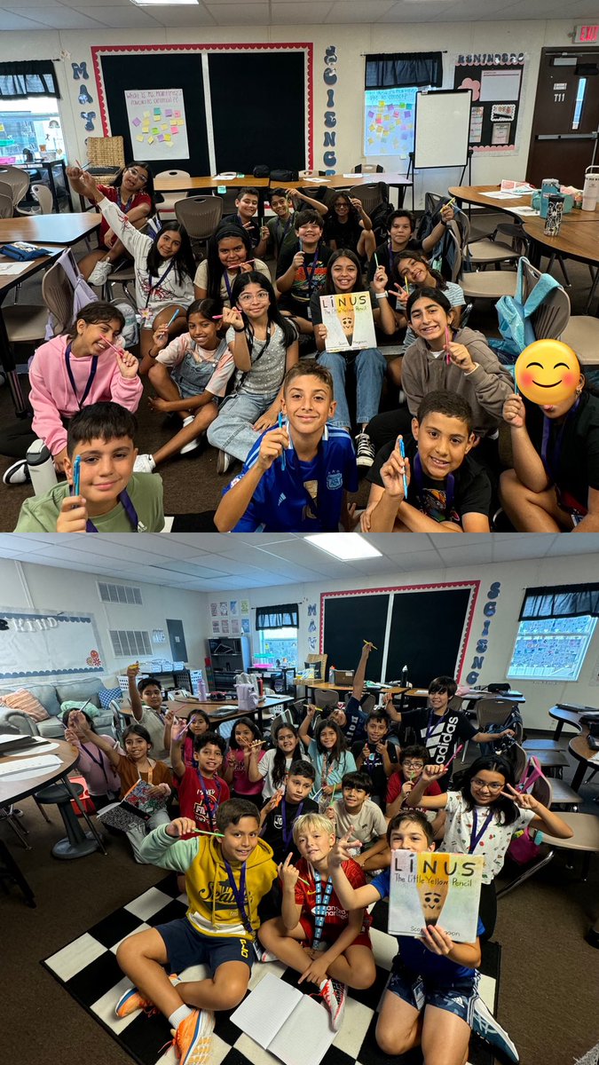 _MsMartinez_'s tweet photo. Teamwork makes the dream work! 🤩 Proud of my kiddos- we’ve been practicing team building skills, creating our social contract, and serving our school! 💜 #5thbilingual https://t.co/xoxUcgzIcM