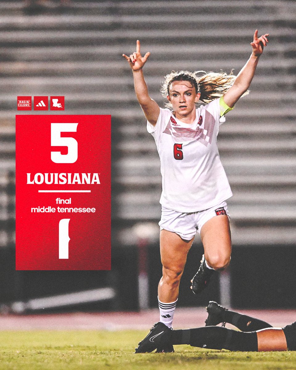 👋 A goal for each finger 

#GeauxCajuns