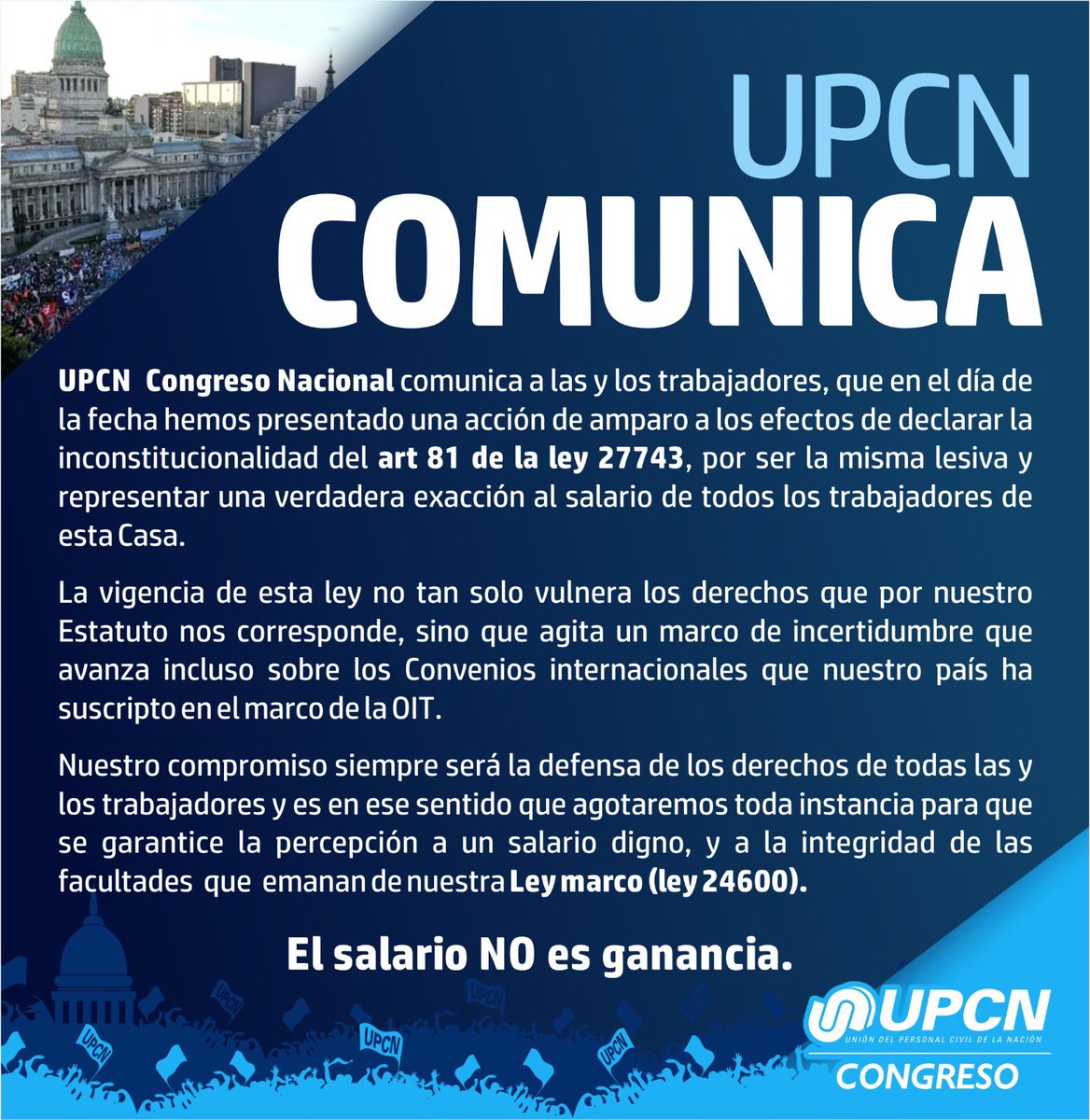 #ImpuestoALasGanancias #ElSalarioNOesGanancia