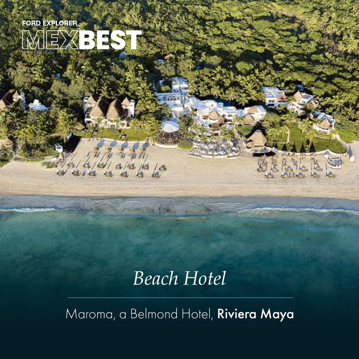 CPTQROO's tweet photo. Congratulations to the Ford Explorer #MexBestByQuien 2024 winners! 

We celebrate the exceptional hotels, spas, and restaurants that have showcased the #MexicanCaribbean as a world-class destination. 🌴🌊 https://t.co/2609X7Xz6w